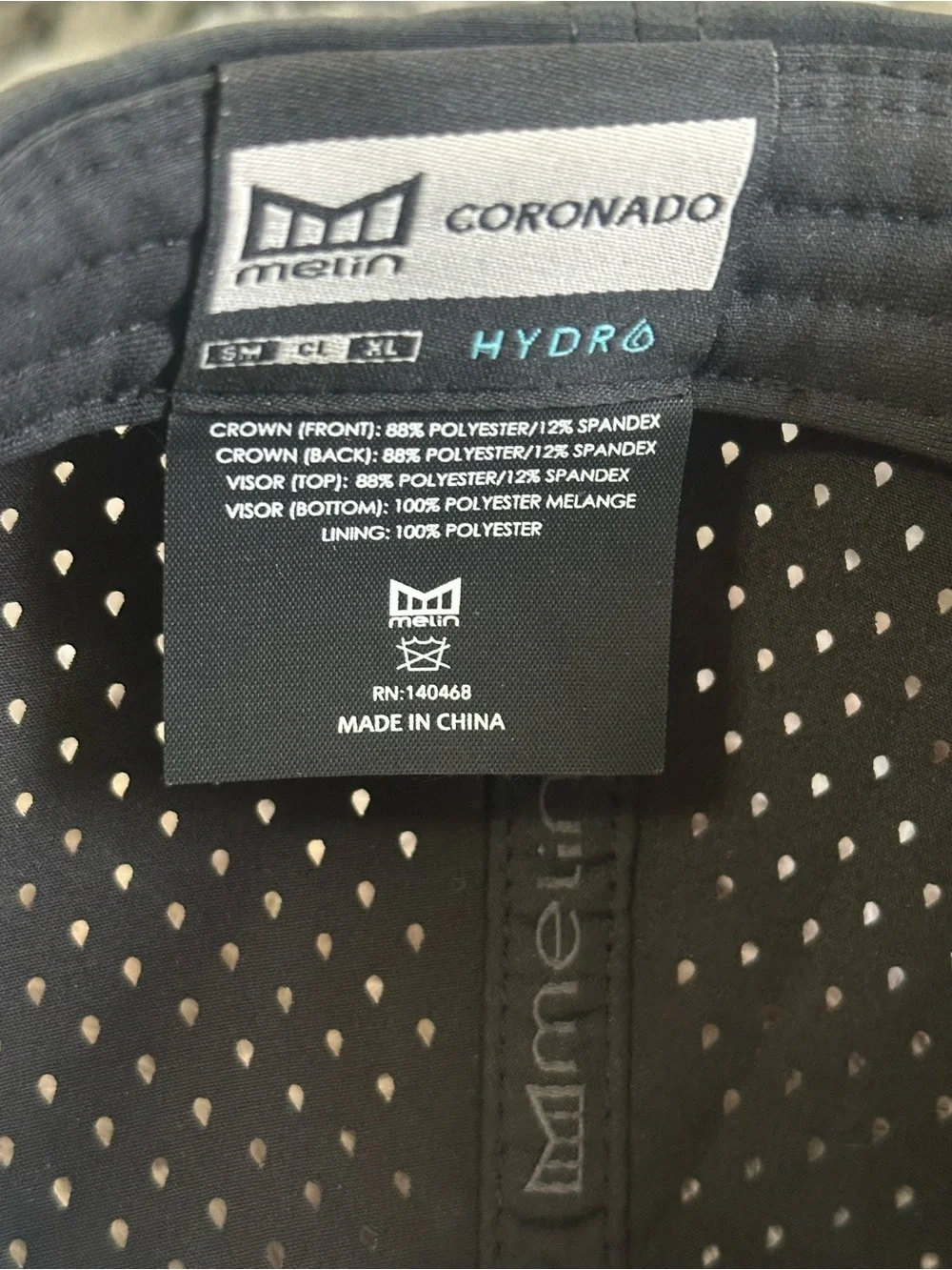 Melin Black Hat with Aqua HYDRO Accent(limited edition)